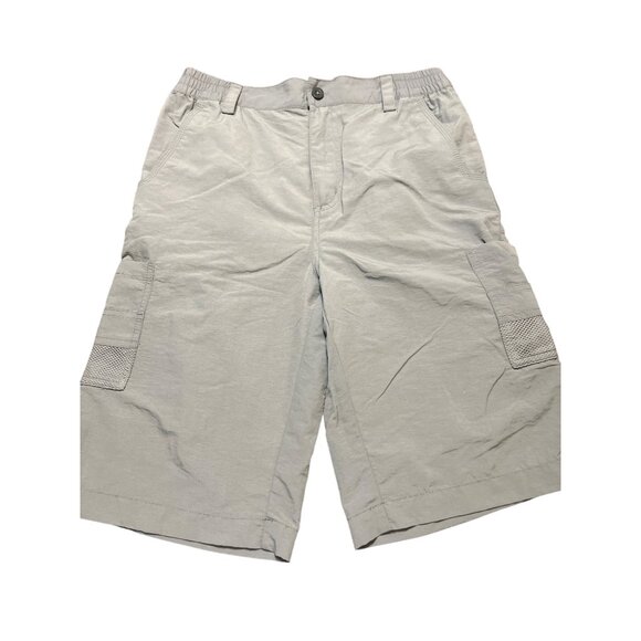 Magellan Outdoors Fish Gear Cargo Shorts Gray Water-Repellent Boys Sz XL 18/20 - Picture 1 of 4